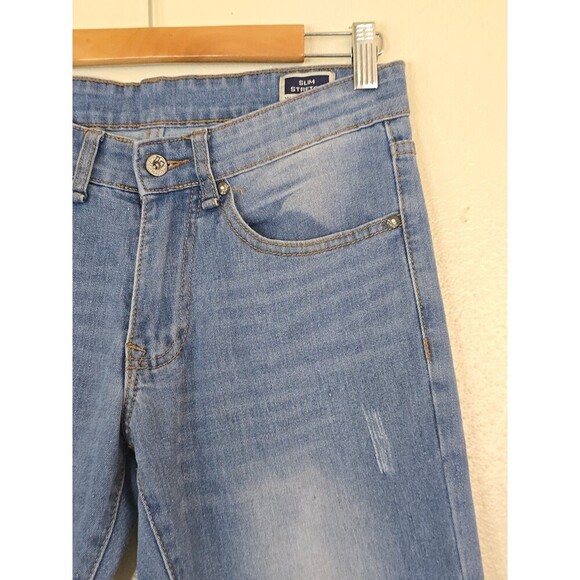 Amongst Others Mens Jeans 28x30 Slim Stretch Denim Zip Fly Pants Blue - Picture 2 of 11